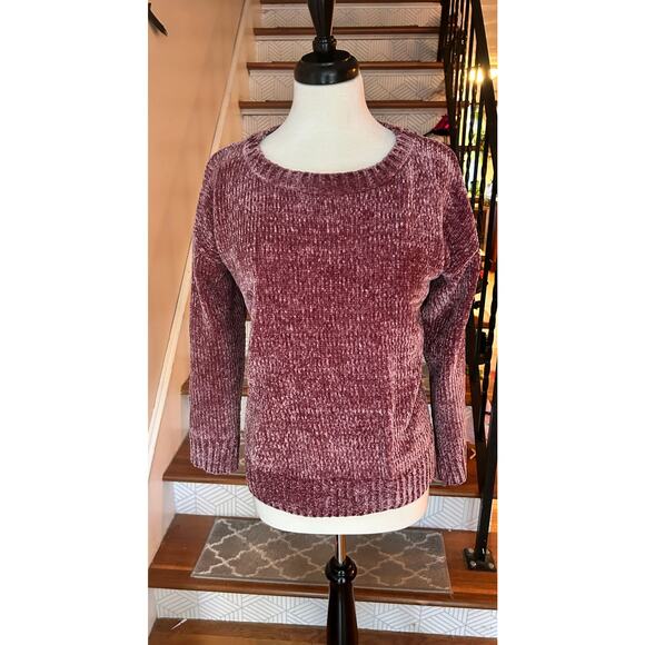 Cozy Super Soft Chenille Sweater rose/mauve (Jones New York) Women's XL - Picture 5 of 7
